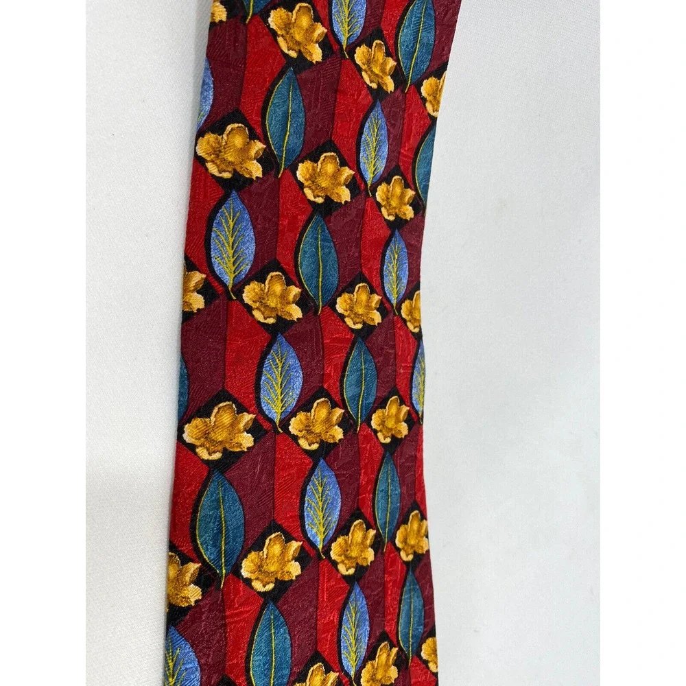 Ermenegildo Zegna Silk Tie Floral Handmade Italy Luxury Old Money Necktie